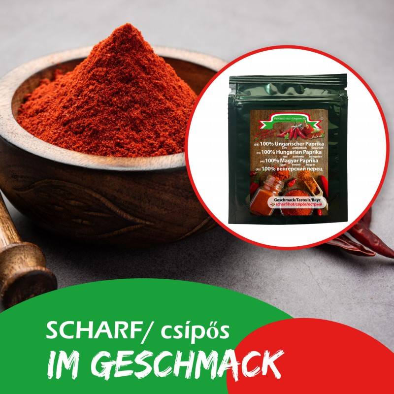 Ungarischer Paprika SCHARF 100g Eigenmarke - Feinkost-aus-Ungarn.de... von Feinkost-aus-Ungarn.de | MACK