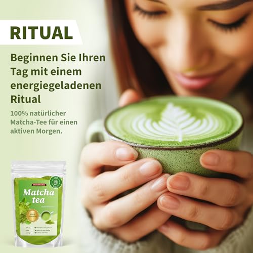 Feinwälder Matcha Tee 1kg – Hochwertiger Premium Matcha, reich an Antioxidantien, ideal für Teezeremonien, Smoothies, Backen und kreative Rezepte – 100% reines Matcha Pulver aus Japan von Feinwälder