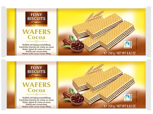 Feiny Biscuits Waffeln Mit Kakao 2 x 250g Vorteilspack von Feiny Biscuits