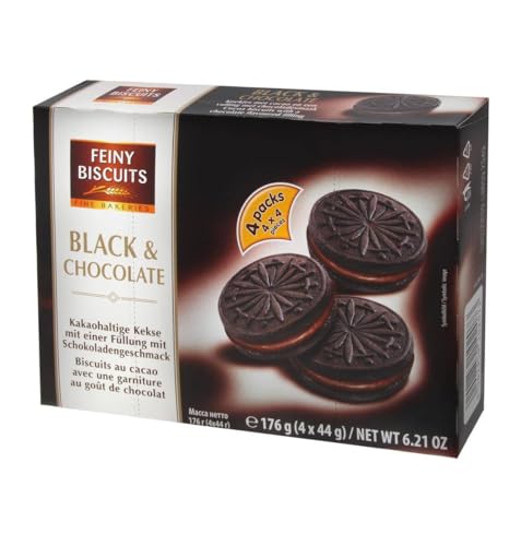 Kekse Black & Chocolate 176g von Feiny Biscuits