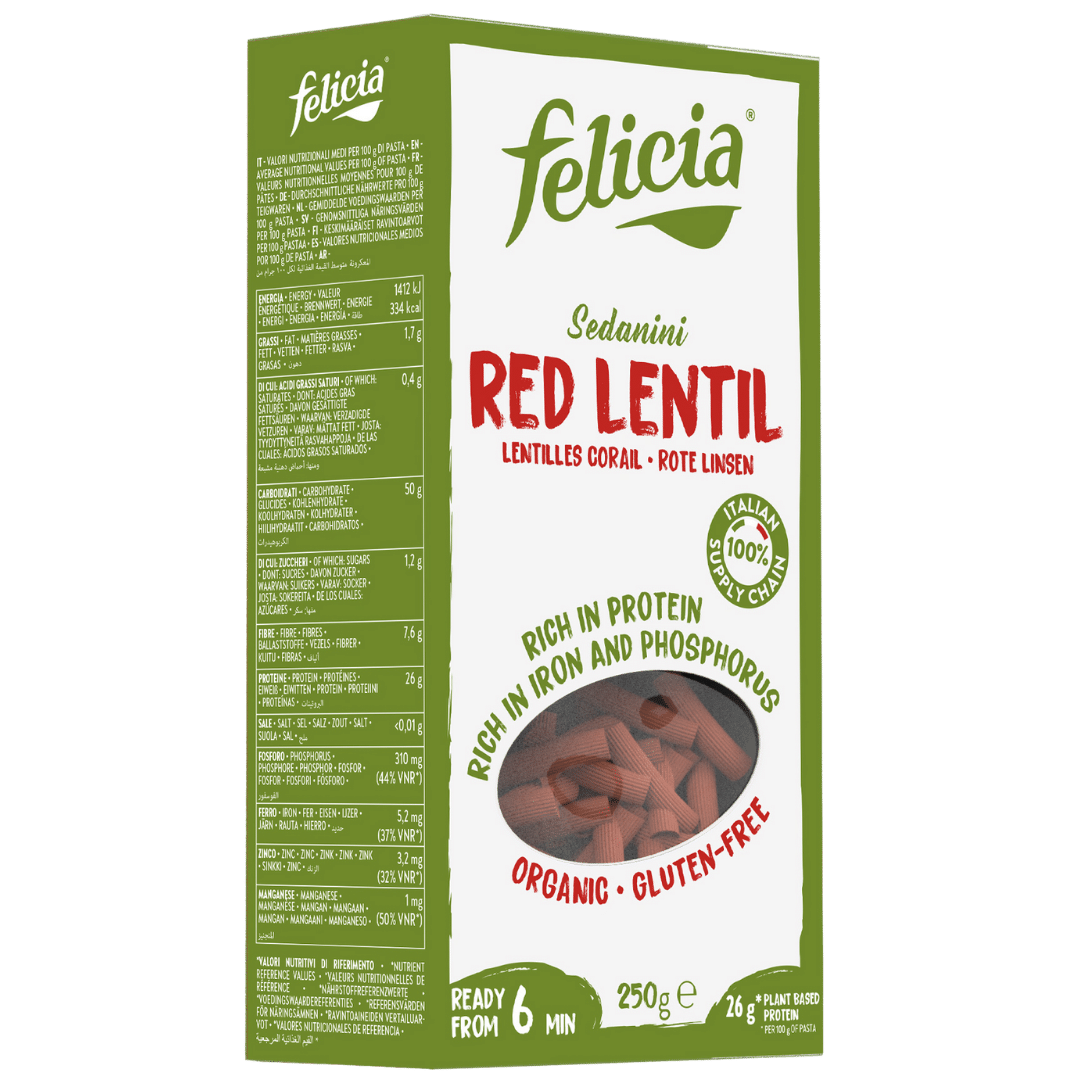 Bio Rote Linsen Sedanini von Felicia