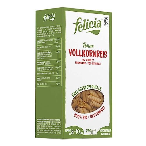 Felicia Bio Pasta Vollkornreis Penne 250g von Felicia