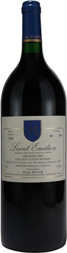 Saint-Émilion GRAND CRU 1990 - Alter Französischer Bordeaux Wein, Weinrarität als besondere Geschenkidee – Cabernet Sauvignon und Merlot, Rot, Trocken – 1500 ml von Félix BAAR GRANDS VINS FINS