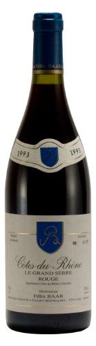 Côtes-Du-Rhône Le Grand Serre Rouge AOC 1993 - Rhône Wein, Frankreich, Jahrgangswein, Trocken von Félix Baar Grands Vins Fins
