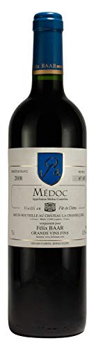 Médoc 2008 - Trockener Bordeaux Rotwein aus Frankreich (1 x 750 ml Flasche) von Félix Baar Grands Vins Fins
