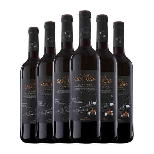 Félix Solís Viña San Juan La Mancha 75 cl Rotwein (Karton mit 6 Flaschen von 75 cl) von Félix Solís