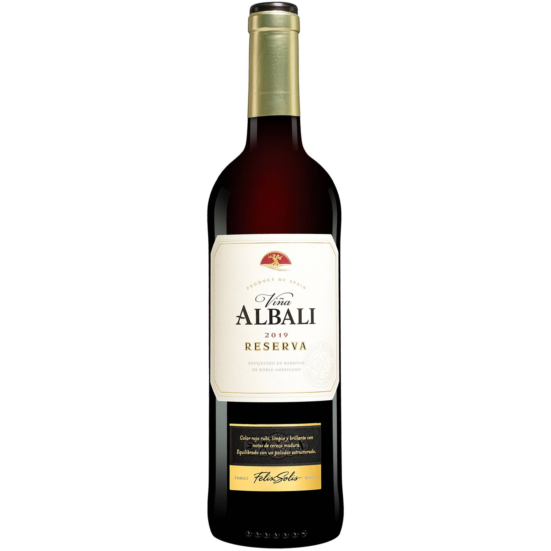 Viña Albali Reserva 2019  0.75L 13% Vol. Rotwein Trocken aus Spanien von Félix Solís