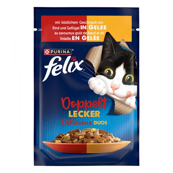 Felix Doppelt lecker in Gelee Rind & Geflügel von Felix