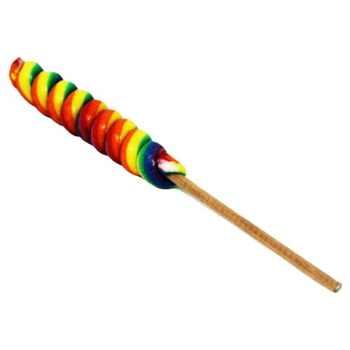 Lolly Twist Rainbow Mini gedrehter Regenbogen Lolly bunt 40g von Felko Holland