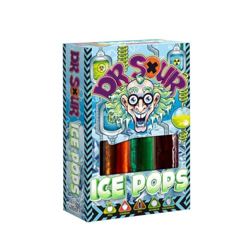 Dr. Sour Ice Pops Wassereis fruchtig sauer 10 Eisriegel 400ml von Felko