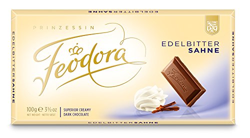 Feodora Chocolade-Tafel Tradition Edel-Bitter-Sahne, 10er Pack (10 x 100 g) von Feodora