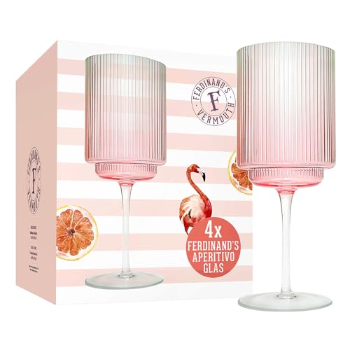 Ferdinand's Rosé Aperitivo Gläser 4er Pack - 540ml Perfekt für Aperitivo, Cocktails und Mixgetränke von Ferdinand´s