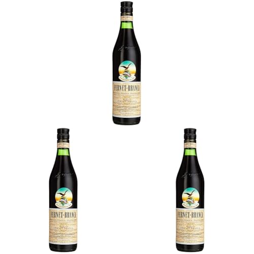 Fernet Branca - Italienischer Magenbitter 0,7l (35% oder 39% Alkohol) (Packung mit 3) von Fernet Branca