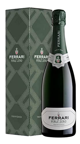 Ferrari PERLE' ZERO Chardonnay 100% - SEKT Dosage Zero [ mit Geschenkverpackung ] von Ferrari F.lli Lunelli Spa