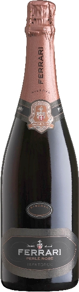 Ferrari. Perle Rose Riserva Trentodoc in Geschenkverpackung Jg. 2017 Cuvee aus 80 Proz. Pinot Nero, 20 Proz. Chardonnay