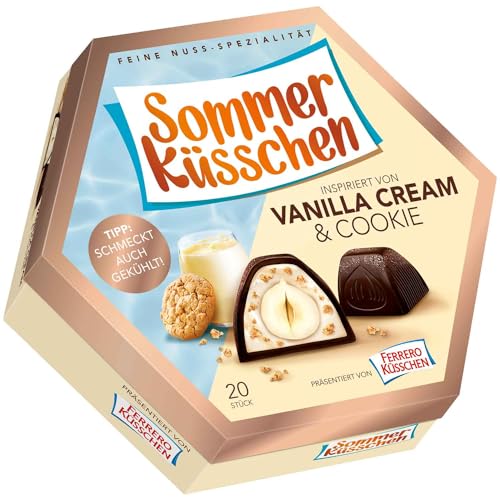 3 er Pack Ferrero Küsschen Sommer Küsschen Vanilla Cream & Cookie 3 x 20er von Ferrero Küsschen