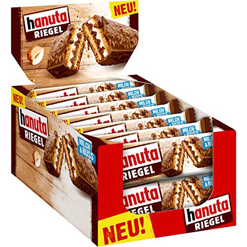 14 x Ferrero Hanuta Riegel Milch & Nuss a 34,5g von Ferrero