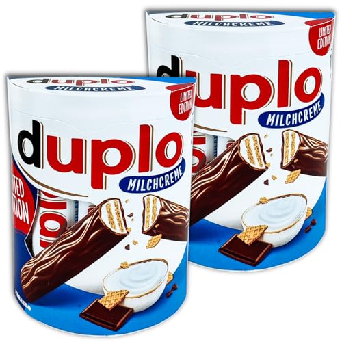 2 er Pack Ferrero Duplo Milchcreme 2 x 182 g Schokoriegel von Ferrero