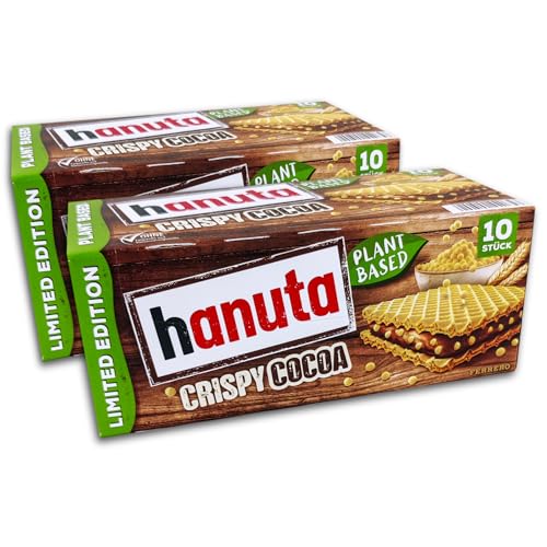 2 er Pack Hanuta Crispy Cocoa 2 x220 g Schoko Kekse Riegel von Ferrero