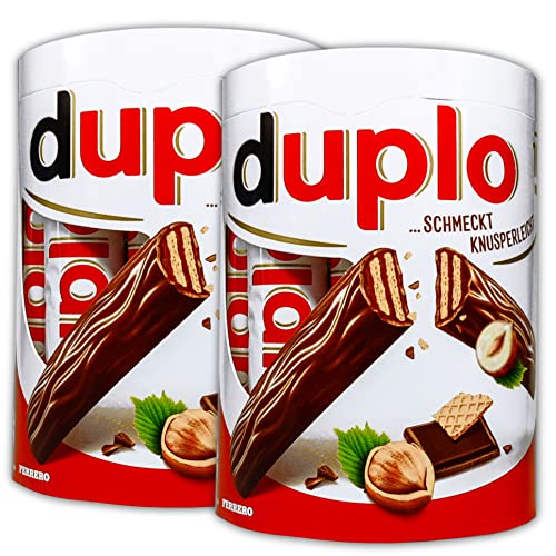 2 er Pack duplo 2x 182g 2 x 10 einzeln verpackte Riegel mit Waffel von Ferrero