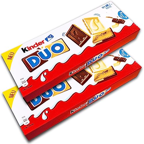 2 er Pack kinder Duo Kekse 2 x 150 g Kekse mit weißer Schokolade und Milchschokolade von Ferrero