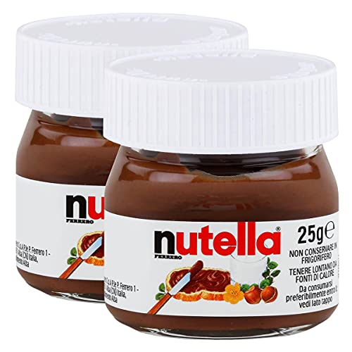 2x Ferrero Nutella World Glas Brotaufstrich Schokolade 25g von Ferrero