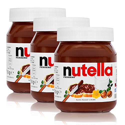 3x Ferrero Nutella Glas Brotaufstrich Schokolade 450g von Ferrero