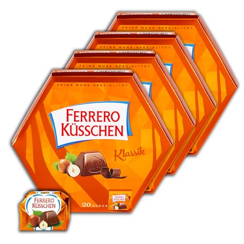 4 er Pack Ferrero Küsschen Klassik 20er 4 x 178g von Ferrero