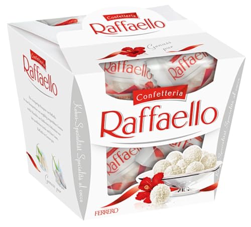 Ferrero Raffaello – Feine Creme, knackige Mandel, knusprige Waffel und Kokosflocken – 1 Packung à 150 g von Ferrero