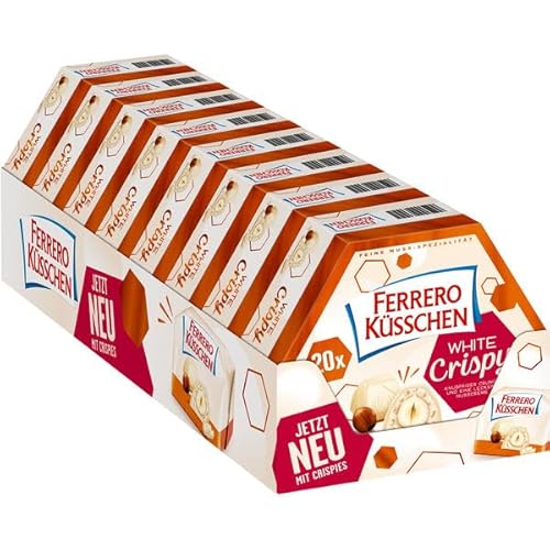 Ferrero Küsschen White Crispy, 8er Pack (8 x 172g) von Ferrero