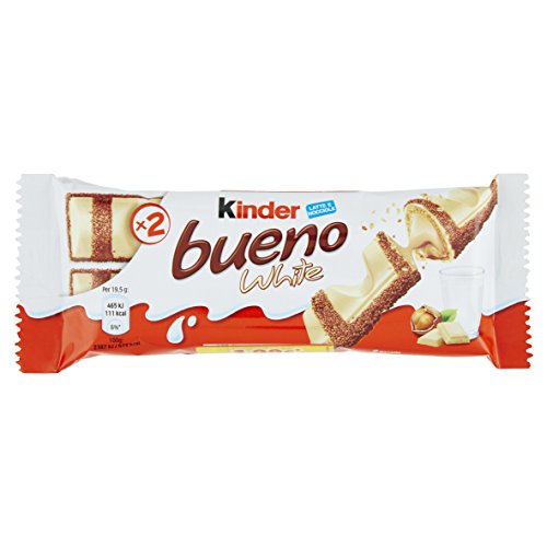 Ferrero kinder bueno White – Schokoriegel mit weißer Schokolade – 10 Packungen mit je 6 Einzelriegeln (10 x 117 g) von Kinder