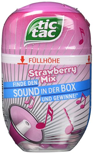 Ferrero tic tac strawberry mix – Dragees mit Erdbeergeschmack – 1 x 98 g Packung von Ferrero