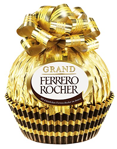 Grand Ferrero Rocher weihnachtliche Milch-Schokoladen-Praline mit Haselnuss 240g von Ferrero