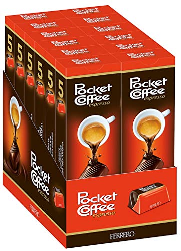 Pocket Coffee 12 x 5 Stück Packung, 62 g (12er Pack) von Ferrero