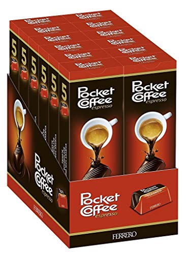 Pocket Coffee 12 x 5 Stück Packung, 62 g (12er Pack) von Ferrero