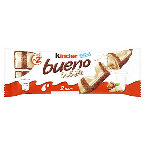 Ferrero kinder bueno White – Schokoriegel mit weißer Schokolade – 30 Packungen mit je 2 Einzelriegeln (30 x 40 g) von Kinder