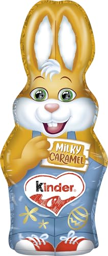 kinder Schokolade Osterhase Milky Caramel - 1x 110g | Schokoladengeschenk | Schokoladenhase | Osterschokolade | Ostergeschenk für Kinder und Erwachsene von Ferrero