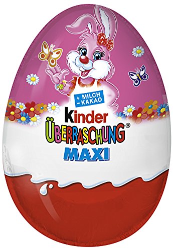 kinder Überraschung Maxi-Ei für Mädchen, 4er Pack (4 x 100 g) von Ferrero