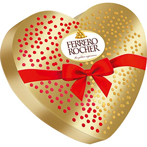 Rocher Herz Geschenkpackung in Herzform 10 Nussnugat Pralinen 125g von FerreroRocher