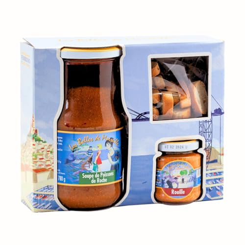 Französische Fischsuppe + Rouille + Crôutons aus der Provence in Geschenkpaket von Ferrigno