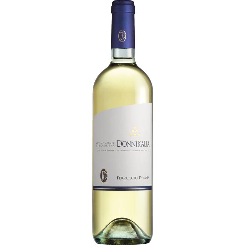 Donnikalia Vermentino di Sardegna, Vermentino di Sardegna DOC, Sardinien, 2023, Weißwein von Ferruccio Deiana, IT-09040 Settimo San Pietro (CA)