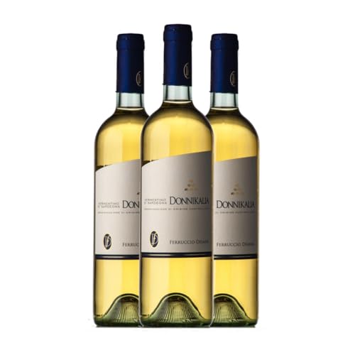 Ferruccio Deiana Donnikalia Vermentino Vermentino di Sardegna 75 cl Weißwein (Karton mit 3 Flaschen von 75 cl) von Ferruccio Deiana