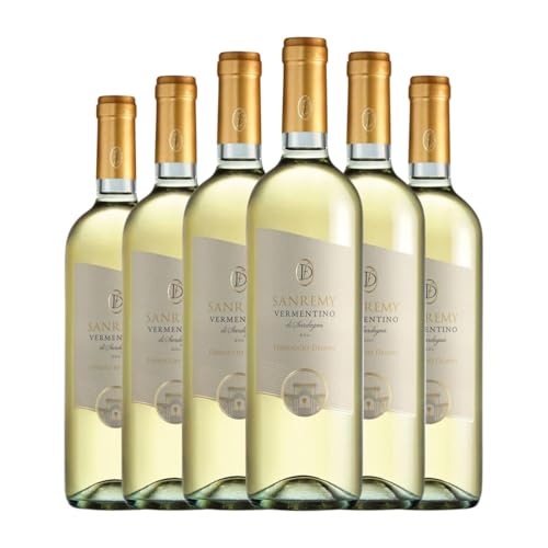 Ferruccio Deiana Sanremy Vermentino Vermentino di Sardegna 75 cl Weißwein (Karton mit 6 Flaschen von 75 cl) von Ferruccio Deiana