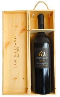 Primitivo di Manduria DOP Riserva 62 Anniversario 2018 Doppel-Magnum in OHK Feudi di San Marzano, trockener Spitzenrotwein aus Apulien von Feudi di San Marzano