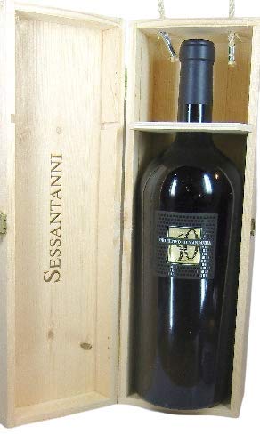 Sessantanni Primitivo di Manduria DOC 2018 Magnum in Original-Holzkiste von Feudi di San Marzano, trockener Rotwein aus Apulien von Feudi di San Marzano