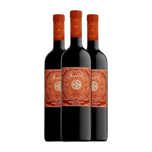 Feudo Arancio Nero d'Avola Sicilia Magnum-Flasche 1,5 L Rotwein (Karton mit 3 Magnum-Flasche von 1,5 L) von Feudo Arancio