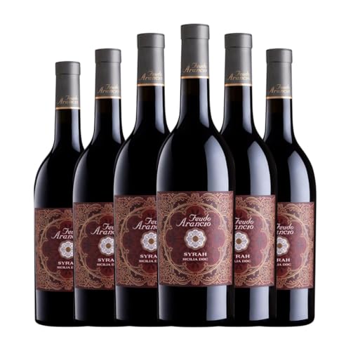 Feudo Arancio Syrah Sicilia 75 cl Rotwein (Karton mit 6 Flaschen von 75 cl) von Feudo Arancio