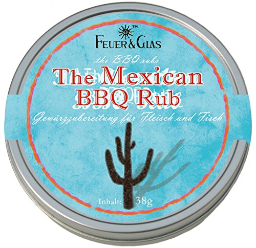 Mexikanische Gewürzmischung zum marinieren für Fleisch und Fisch -Gourmetgewürzmischung für den perfekten Grillabend – Mexican BBQ Rub – von Feuer und Glas (38g) von Feuer und Glas