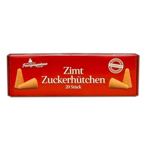 Feuerzangentasse Zimt-Zucker-Hütchen (20 Stück) Original Zimt Zuckerhütchen für Feuerzangenbowle von Feuerzangentasse