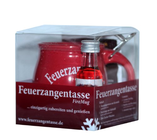 Feuerzangentasse 1er-Set, mit Rum, Terracotta - für Feuerzangenbowle von Feuerzangentasse